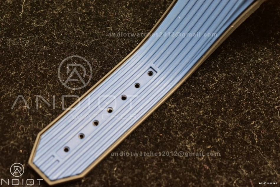 Edition Rubber RG 894 Bang Big 1:1 NewStyle A Hublot ZF Skeleton on Unico Blue Best Blue Strap Dial 1025